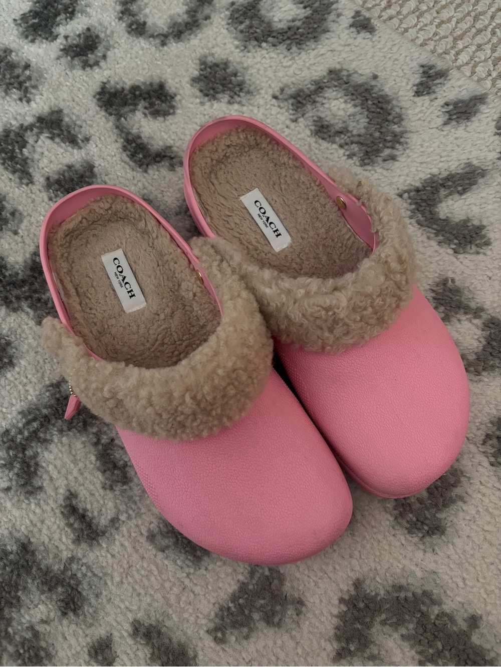 Coach Pink Lola Clogs